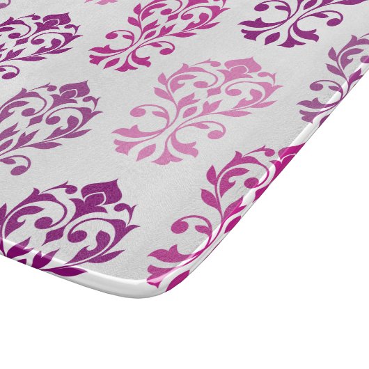 Planche À Découper Heart Damask Art Ib Rose Plums Blanc (Coin)