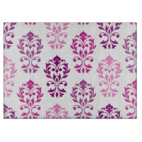 Heart Damask Art Ib Rose Plums Blanc