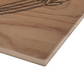 Planche À Découper Hébreu Hamotzi Bénédiction Faux Wood Shabbat Chall (Coin)