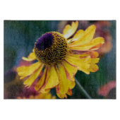 Planche À Découper Helenium jaune vif avec centre violet (Devant)
