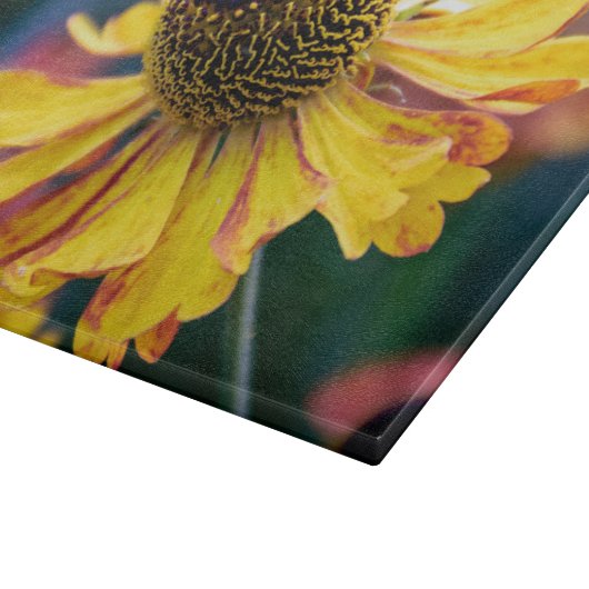 Planche À Découper Helenium jaune vif avec centre violet (Coin)
