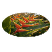 Planche À Découper Heliconia Orange Tropical Fleur Heure Dorée  (Coin)