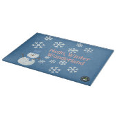 Planche À Découper Hello, Winter Wonderland Verre décoratif (Coin)