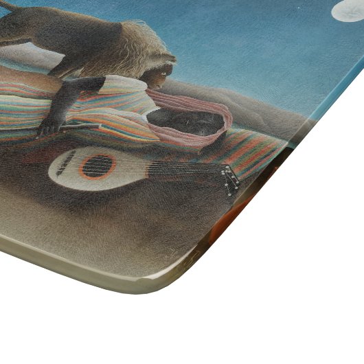 Planche À Découper Henri Rousseau Dormir Gitan Lion Peinture (Coin)