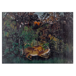 Planche À Découper Henri Rousseau - Le lion affamé