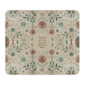 Planche À Découper Herbe Boho personnalisable (Devant)