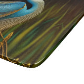 Planche À Découper Héron bleu à Reeds (Coin)