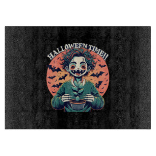 Planche À Découper Heure d'Halloween, mais c'est en fait le moment de