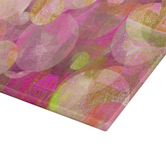 planche à découper heureuse de maisons (Coin)