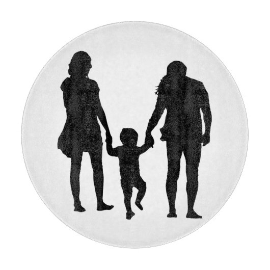 PLANCHE À DÉCOUPER HEUREUSE FAMILLE (Devant)
