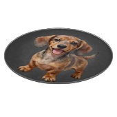 Planche À Découper Heureux chiot teckel (Coin)