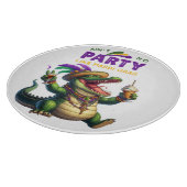 Planche À Découper Heureux Mardi Gras Alligator (Coin)