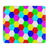 PLANCHE À DÉCOUPER HEXAGONS COLORÉS (Devant)