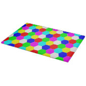 PLANCHE À DÉCOUPER HEXAGONS COLORÉS (Coin)