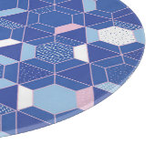 Planche À Découper Hexagons, triangles : motif abstrait géométrique. (Coin)