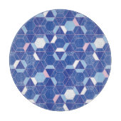 Planche À Découper Hexagons, triangles : motif abstrait géométrique. (Devant)