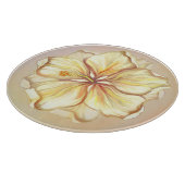 Planche À Découper Hibiscus & dentelle JAUNE (Coin)