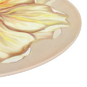 Planche À Découper Hibiscus & dentelle JAUNE (Coin)