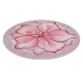 Planche À Découper Hibiscus & dentelle PINK (Coin)