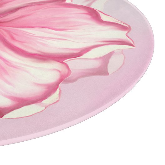 Planche À Découper Hibiscus & dentelle PINK (Coin)