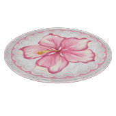 Planche À Découper Hibiscus & dentelle PINK (Coin)