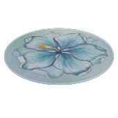 Planche À Découper Hibiscus & dentelle TURQUOISE (Coin)