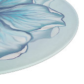 Planche À Découper Hibiscus & dentelle TURQUOISE (Coin)