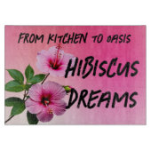 Planche À Découper Hibiscus Dreams Glass Cutboard (Devant)