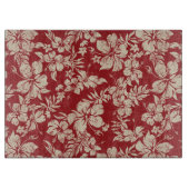 Planche À Découper Hibiscus Pareau Hawaiian Glass Cutboard (Devant)