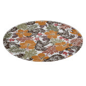 Planche À Découper Hibiscus Tiger, Motif exotique. (Coin)