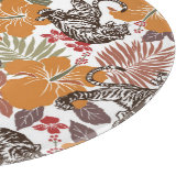 Planche À Découper Hibiscus Tiger, Motif exotique. (Coin)