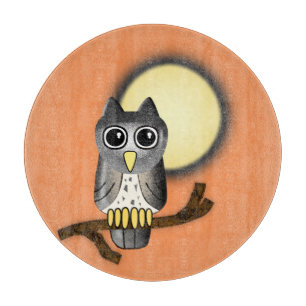 Planche À Découper Hibou de Halloween