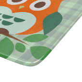 Planche À Découper Hibou mignon sur une branche (Coin)