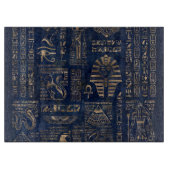 Planche À Découper Hiéroglyphes et divinité-or égyptiens sur le (Devant)