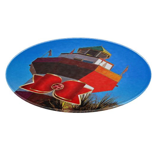 Planche À Découper Hilton Head Harbour Town Lighthouse Noël (Coin)