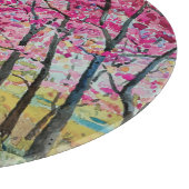 Planche À Découper Himalaya Cherry Roadside Aquarelle Paysage (Coin)