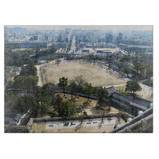 Planche À Découper Himeji, Japon (Vue du château haut) (Devant)