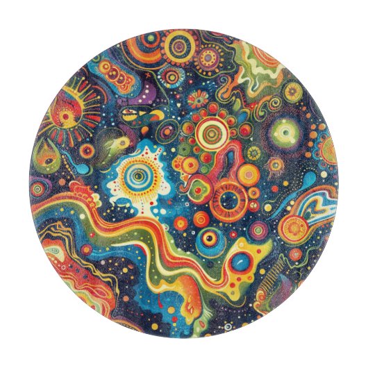 Planche À Découper Hippie Art Cutting Board (Devant)