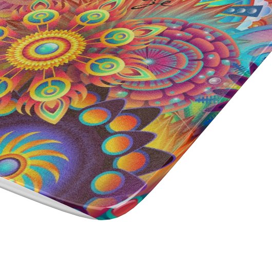 Planche À Découper Hippie Super Techno Psychedelic Thunder_Cove (Coin)