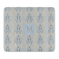Hippocampe côtier Cameo bleu crème rayé Monogramme