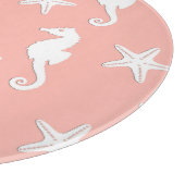 Planche À Découper Hippocampe et étoiles de mer - Corail clair rose (Coin)