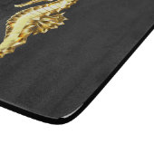 Planche À Découper Hippocampe Polygonal Or (Coin)