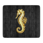 Planche À Découper Hippocampe Polygonal Or (Devant)