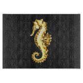 Planche À Découper Hippocampe Polygonal Or (Devant)