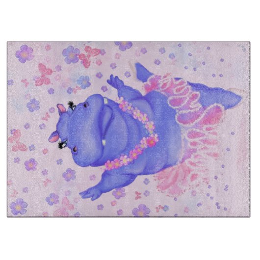 Planche à découper Hippopotame Ballerine (Devant)