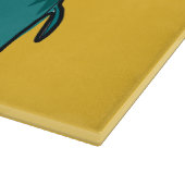 Planche À Découper Hippopotame heureux bleu (Coin)