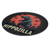 Planche À Découper Hippozilla Éffrayant Moo Deng Hippo Halloween (Coin)