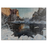 Planche À Découper Hiver à Yosemite, par Gary Poling (Devant)