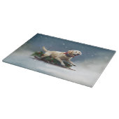 Planche À Découper hiver de Noël du Labrador (Coin)