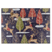 Planche À Découper Hiver des rennes Whimsical (Devant)